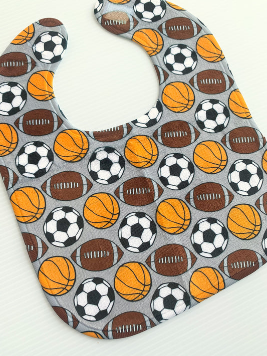 Sports Balls Baby Bib
