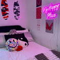 Load image into Gallery viewer, Rainbow Graffiti Hearts Happy Face Painting Pillow