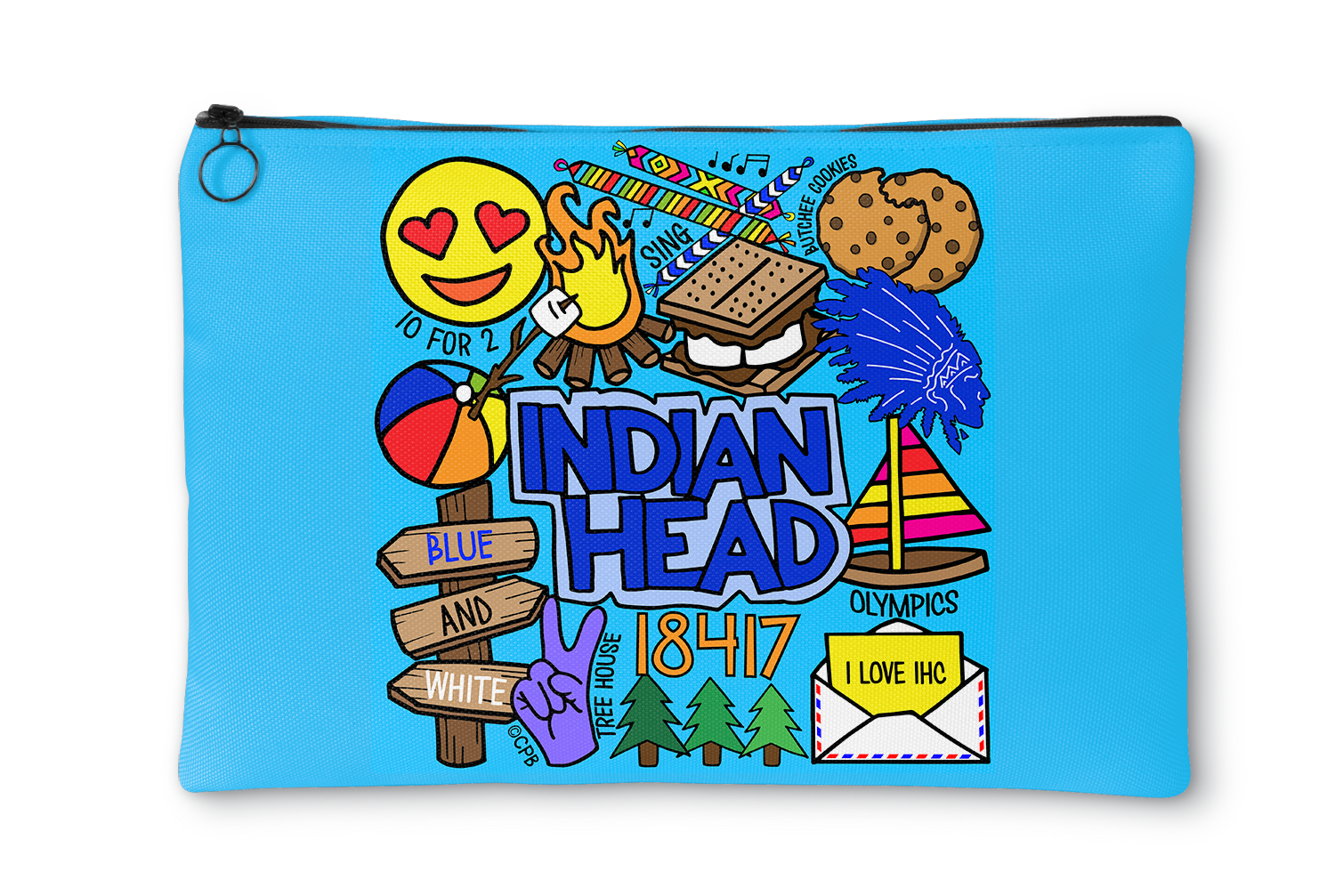 Camp Collages Accessory Pouch