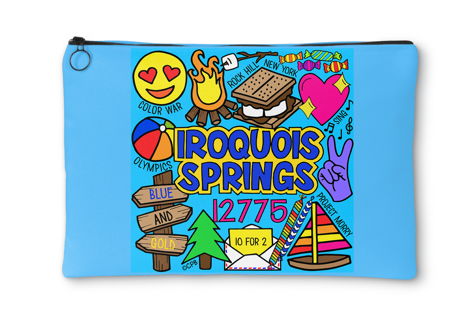 Camp Collages Accessory Pouch