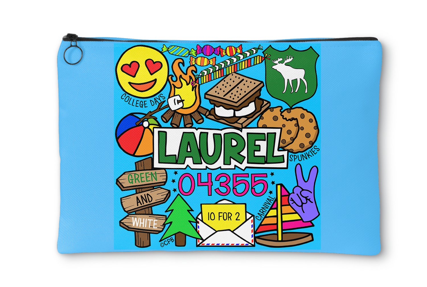 Camp Collages Accessory Pouch