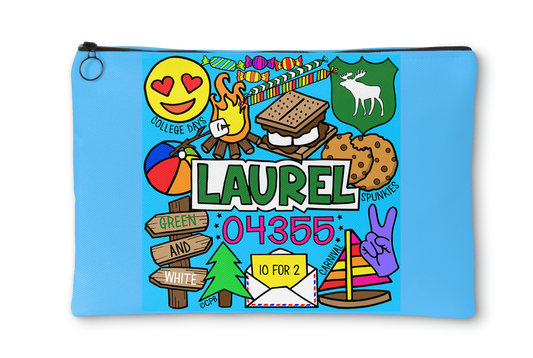 Camp Collages Accessory Pouch