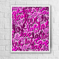 Load image into Gallery viewer, Graffiti Love Framed Print