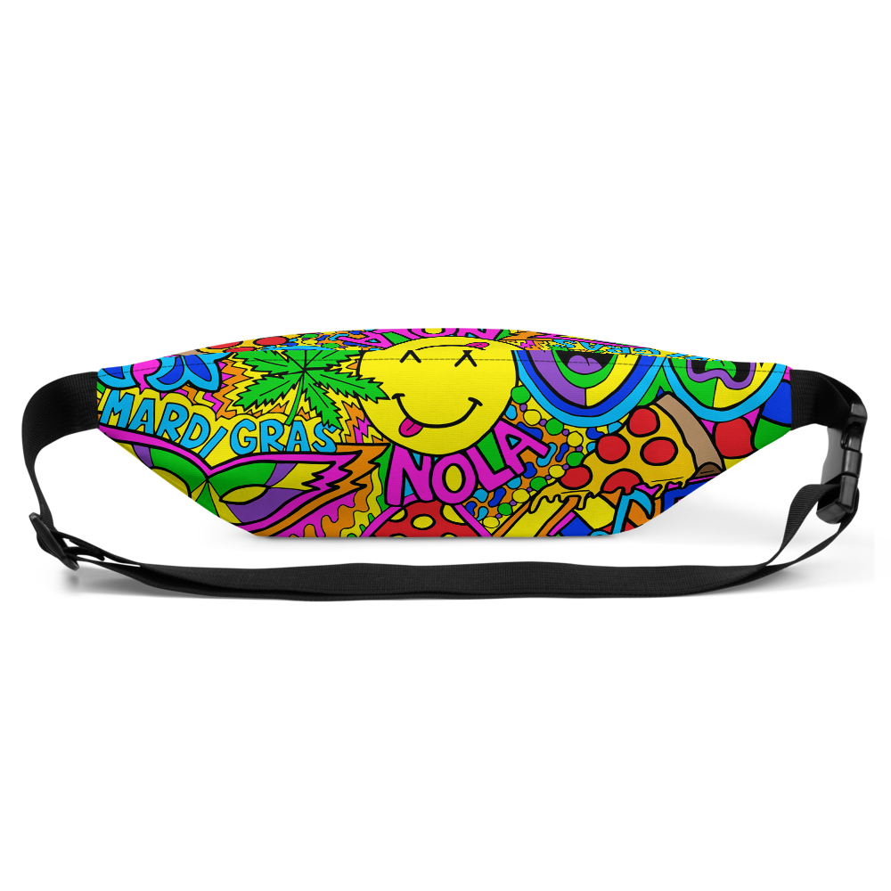 Mardi Gras Collage Fanny Pack