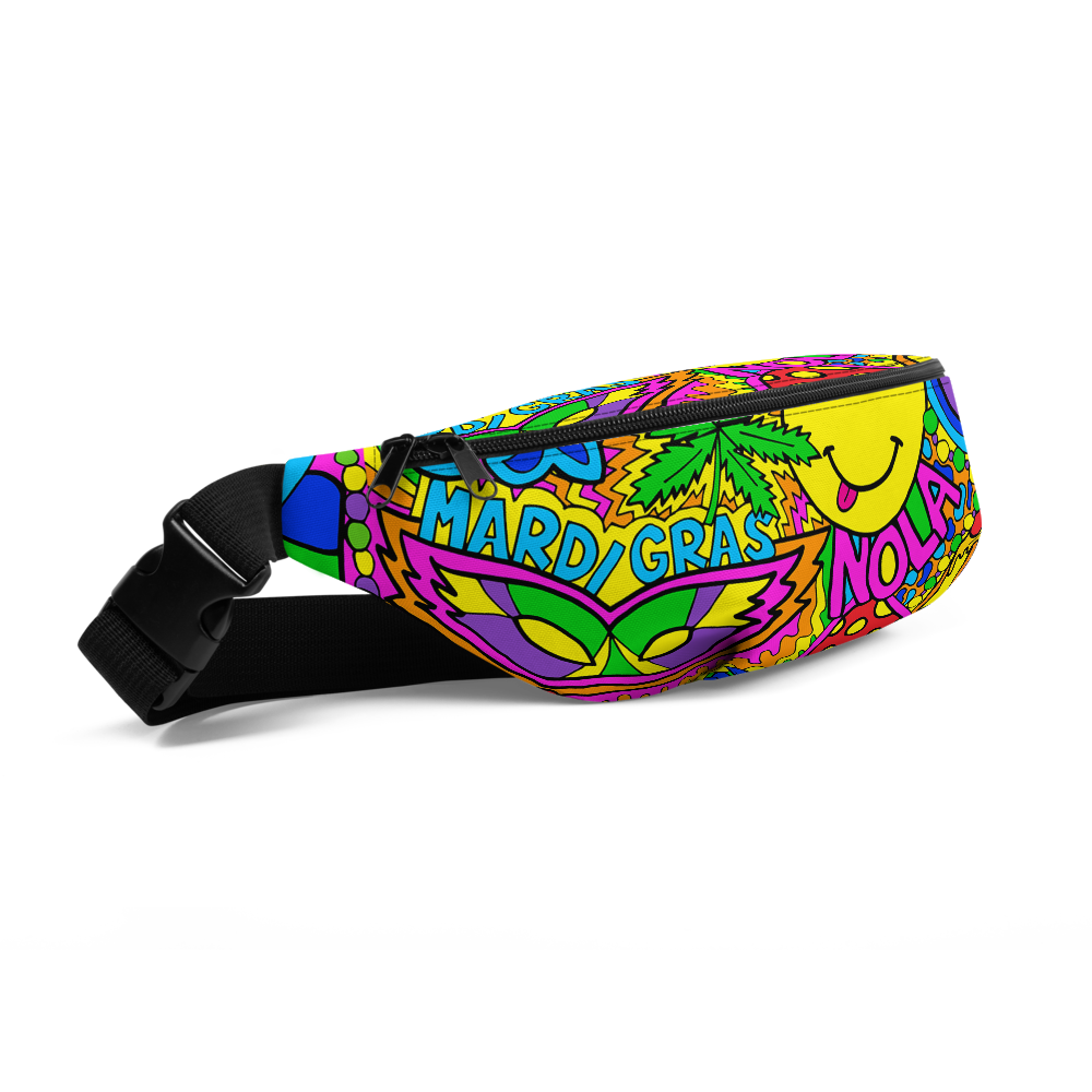 Mardi Gras Collage Fanny Pack