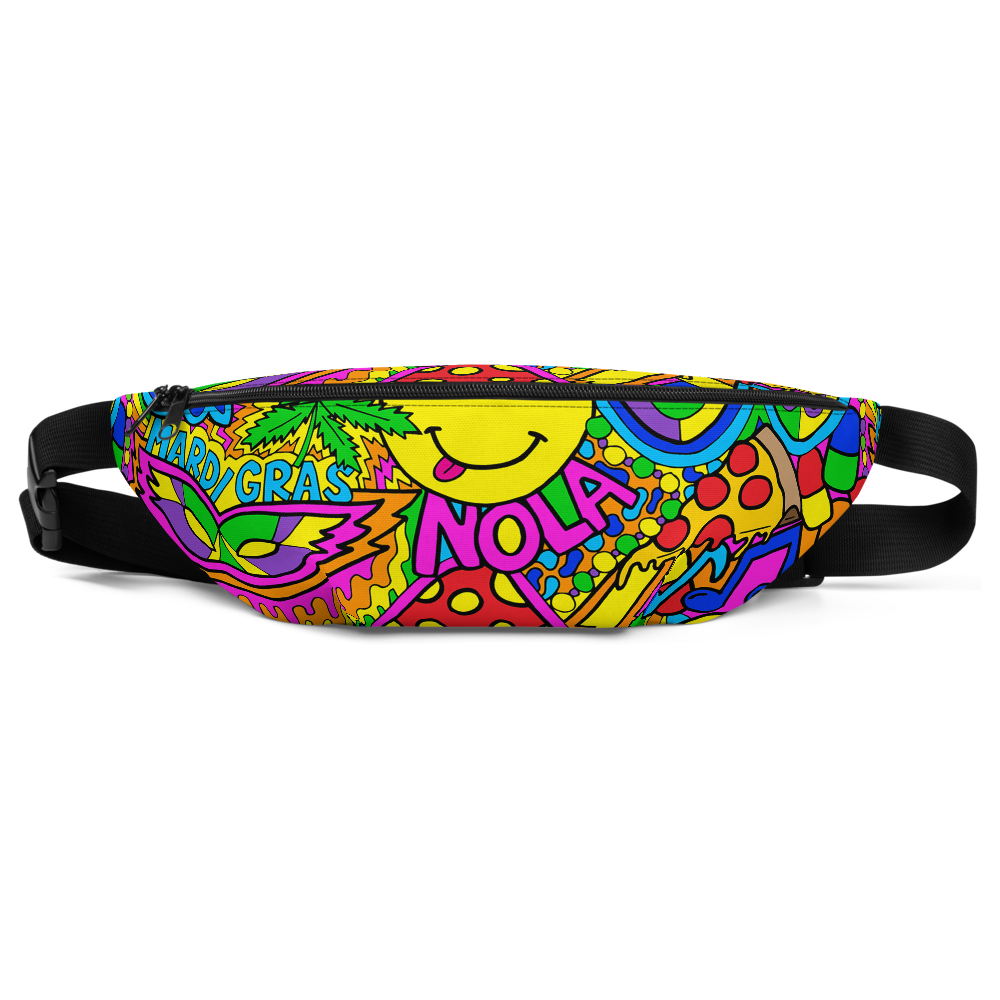 Mardi Gras Collage Fanny Pack