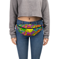 Load image into Gallery viewer, Mardi Gras Collage Fanny Pack