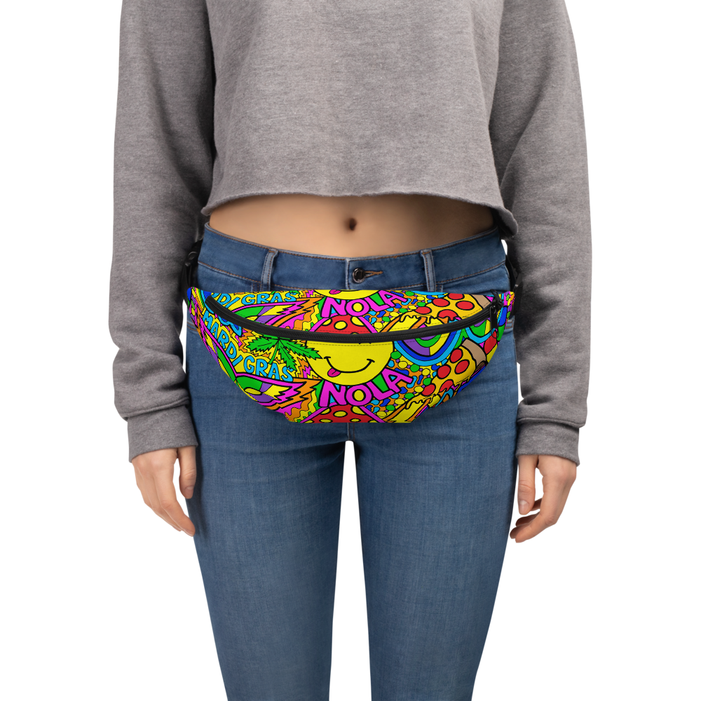 Mardi Gras Collage Fanny Pack