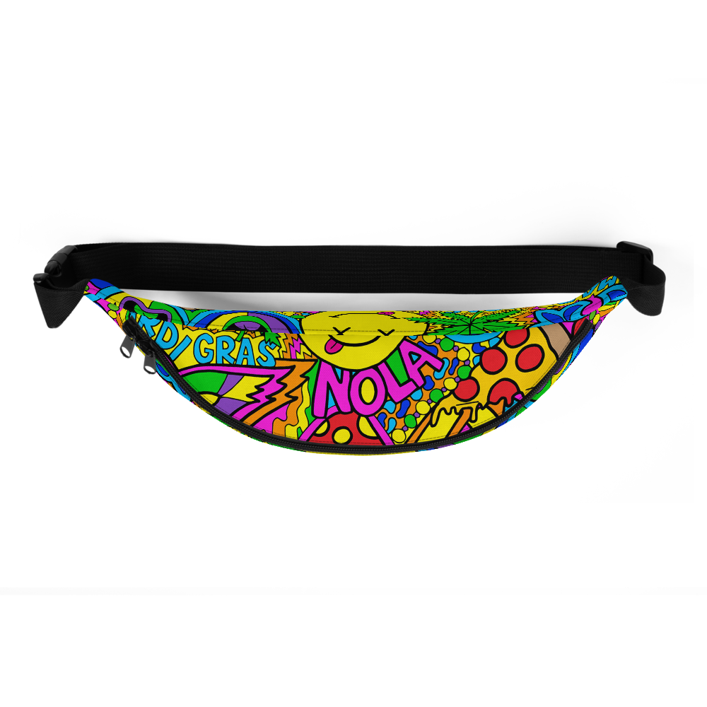 Mardi Gras Collage Fanny Pack