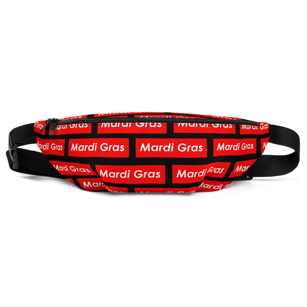 Mardi Gras Block Pattern Fanny Pack