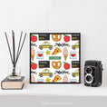 Load image into Gallery viewer, New York Pattern Framed Print