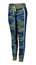 Load image into Gallery viewer, Olive and Navy Camo Joggers