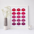 Load image into Gallery viewer, Ombré Lips Framed Print