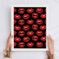 Load image into Gallery viewer, Painted Lips Framed Print