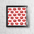 Load image into Gallery viewer, Painted Lips Framed Print