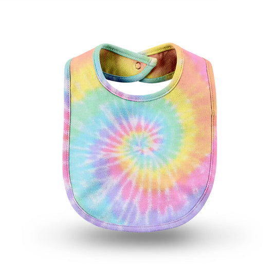 Pastel Tie Dye Baby Bib