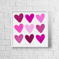 Load image into Gallery viewer, Painted Hearts Framed Print