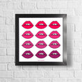 Load image into Gallery viewer, Ombré Lips Framed Print