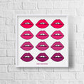 Load image into Gallery viewer, Ombré Lips Framed Print