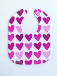 Load image into Gallery viewer, Painted Hearts Baby Bib