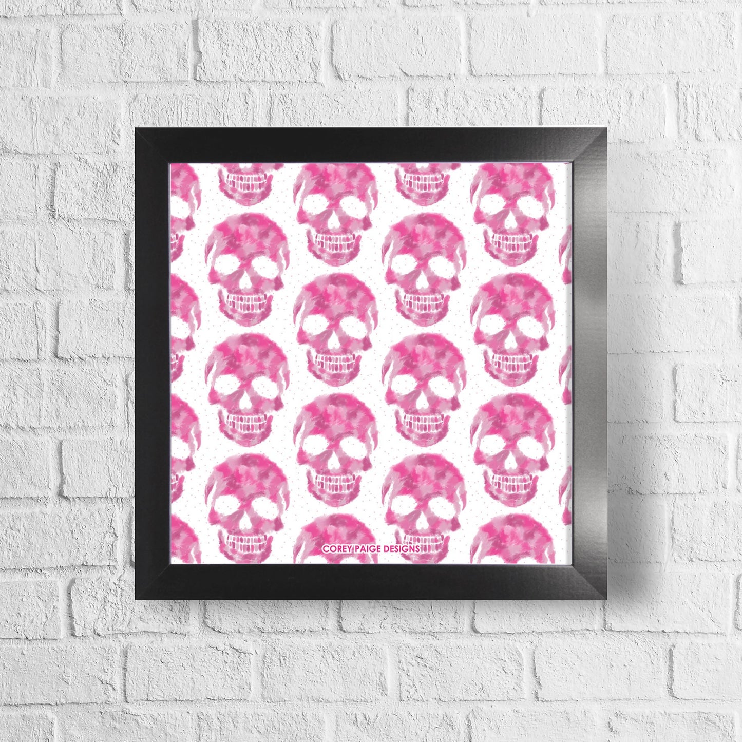 Skull Pattern Framed Print