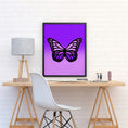 Load image into Gallery viewer, Ombré Butterfly Framed Print