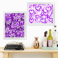Load image into Gallery viewer, Purple Electric Love Framed Print