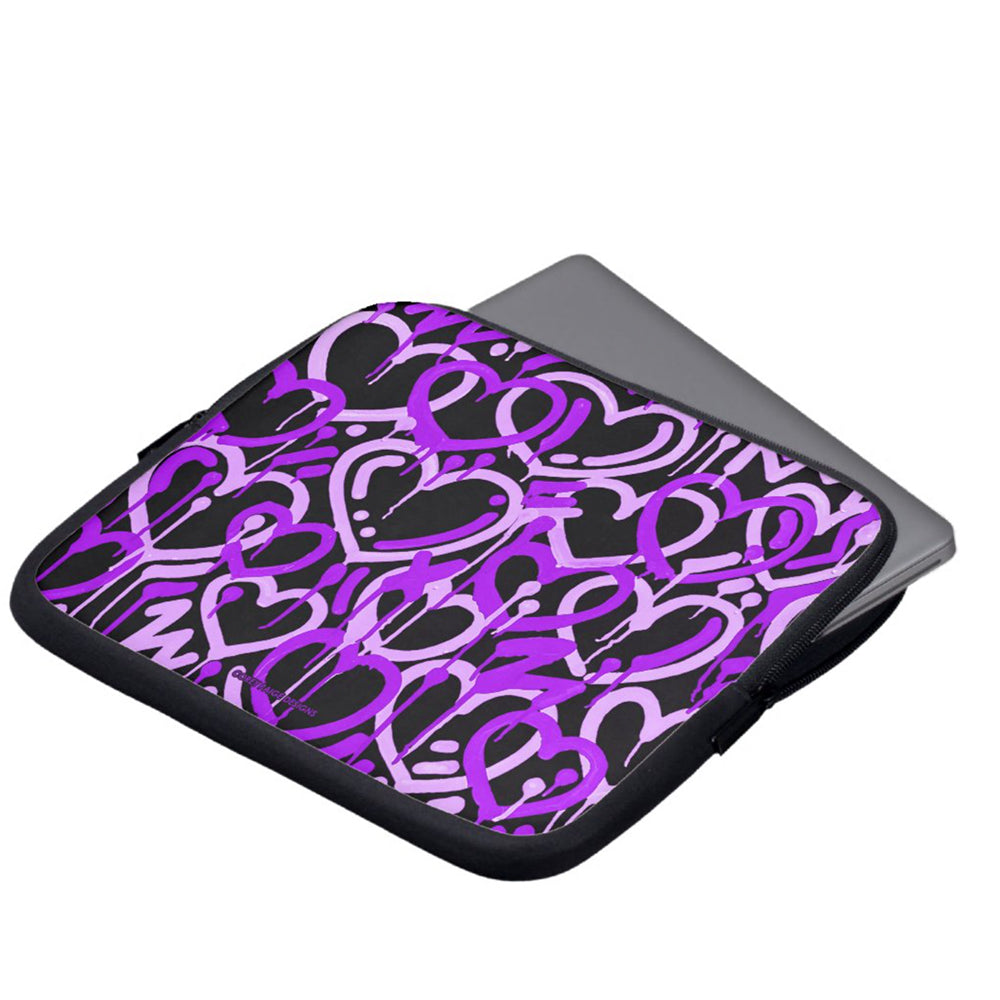 Purple Electric Love Laptop Sleeve