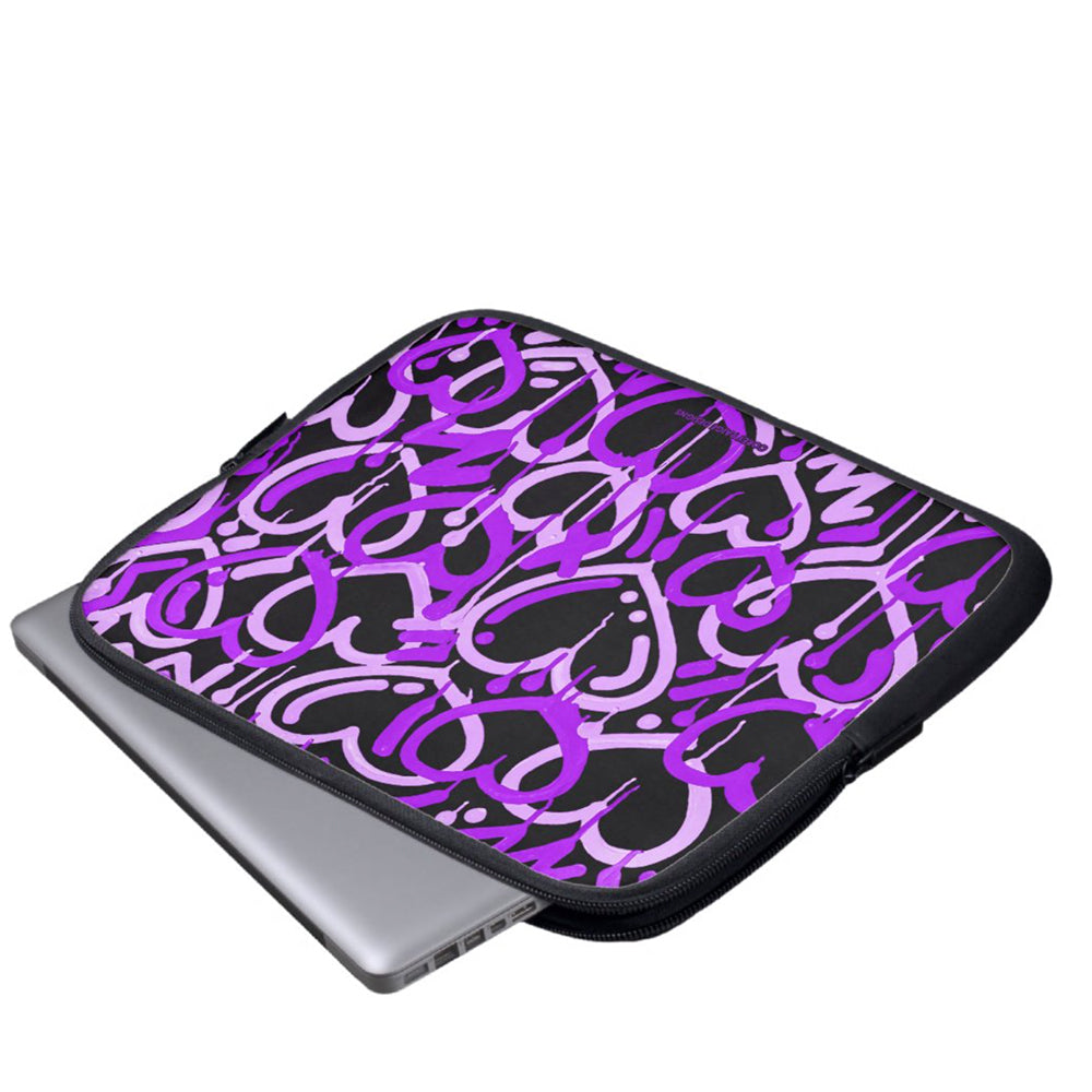 Purple Electric Love Laptop Sleeve