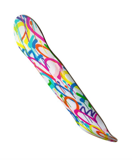 Rainbow Graffiti Hearts Skateboard Deck