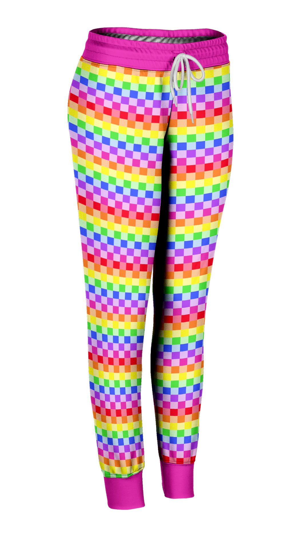 Rainbow Checkered Joggers