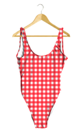 Load image into Gallery viewer, Red Gingham One-Piece