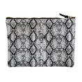Load image into Gallery viewer, Gray Snakeskin Accessory Pouch