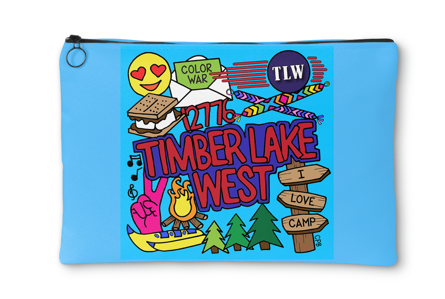 Camp Collages Accessory Pouch