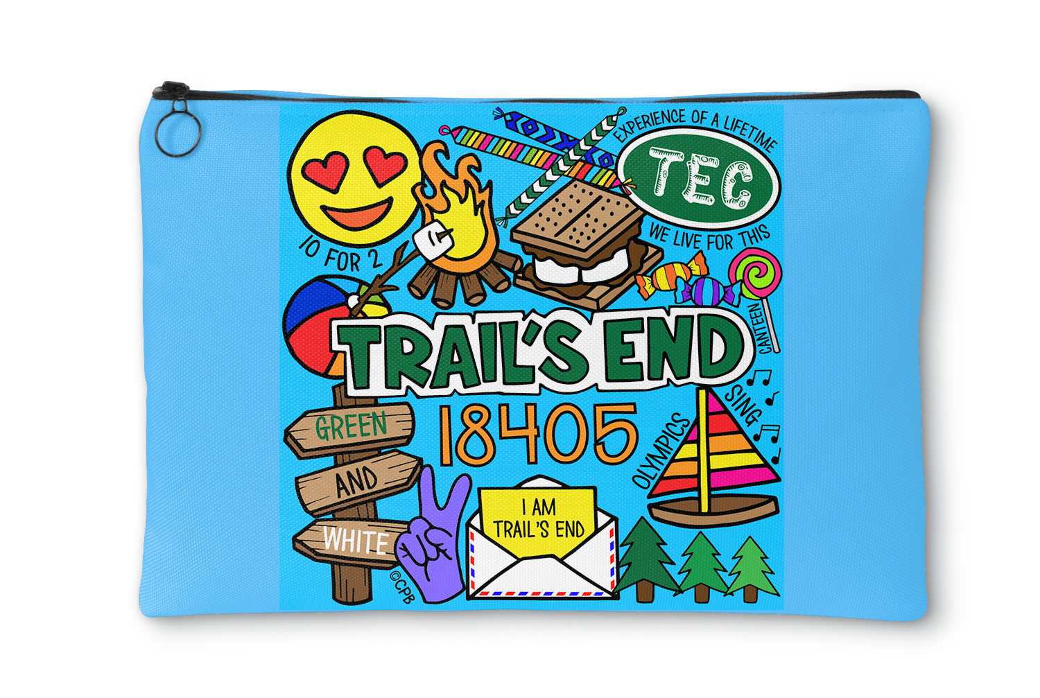 Camp Collages Accessory Pouch