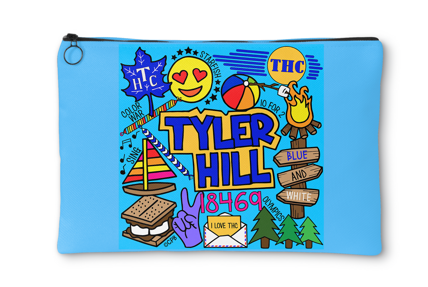 Camp Collages Accessory Pouch