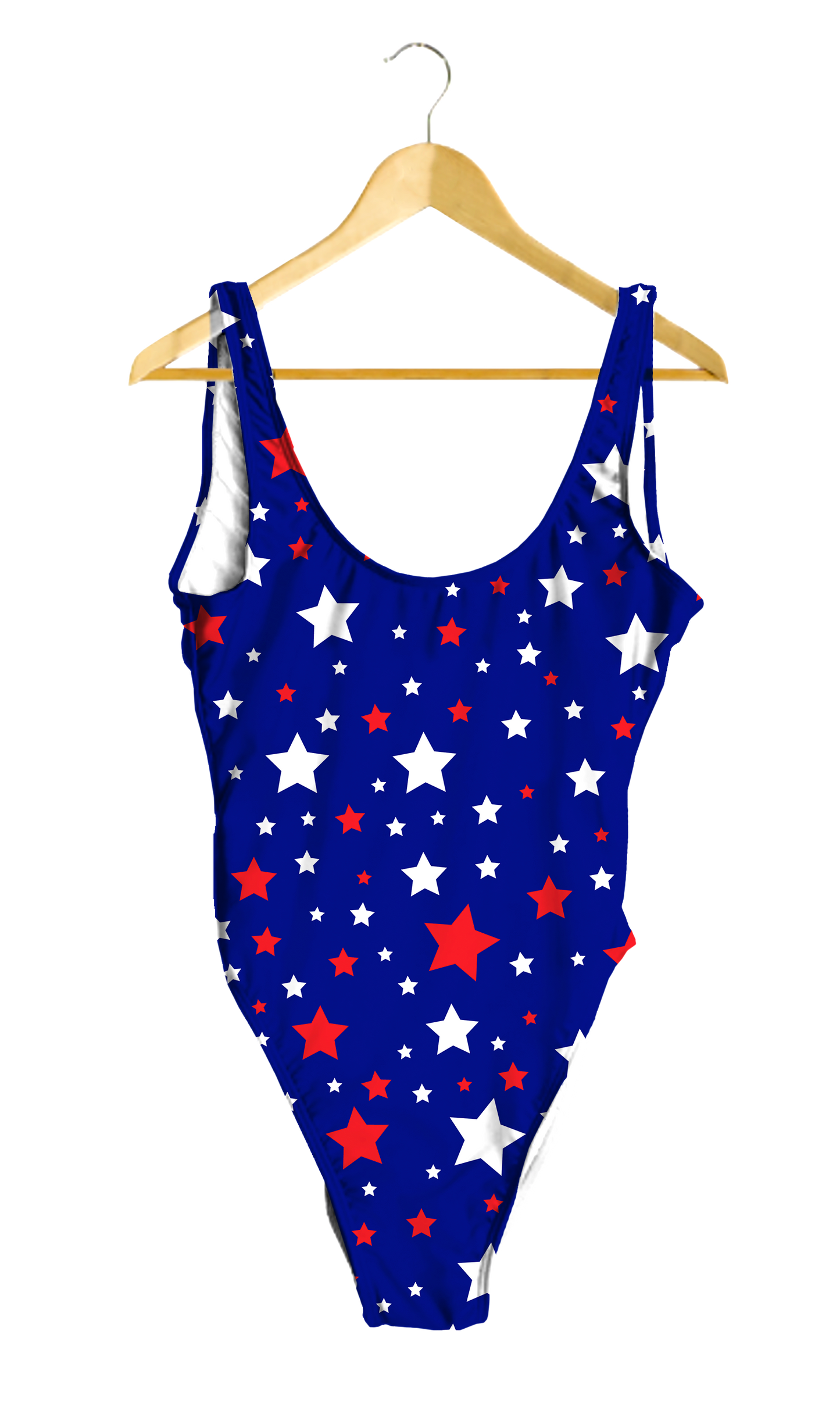 Red & White Stars on Blue One-Piece
