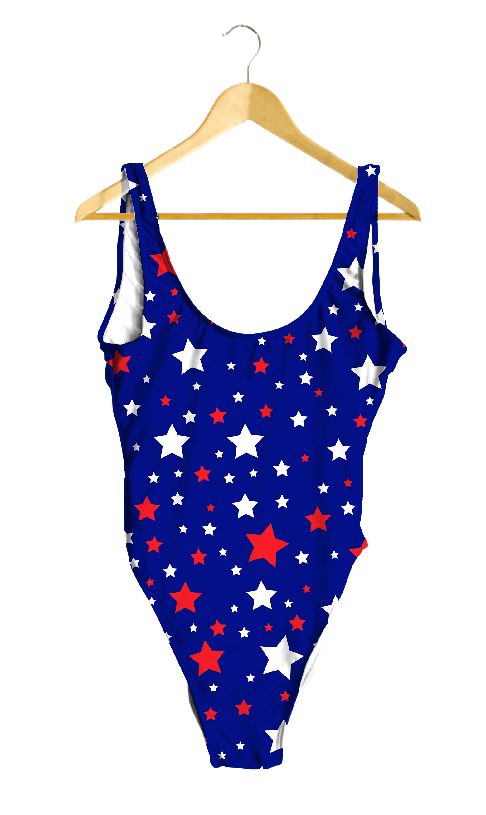 Red & White Stars on Blue One-Piece