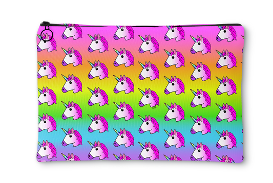 Unicorn Rainbow Ombre Accessory Pouch