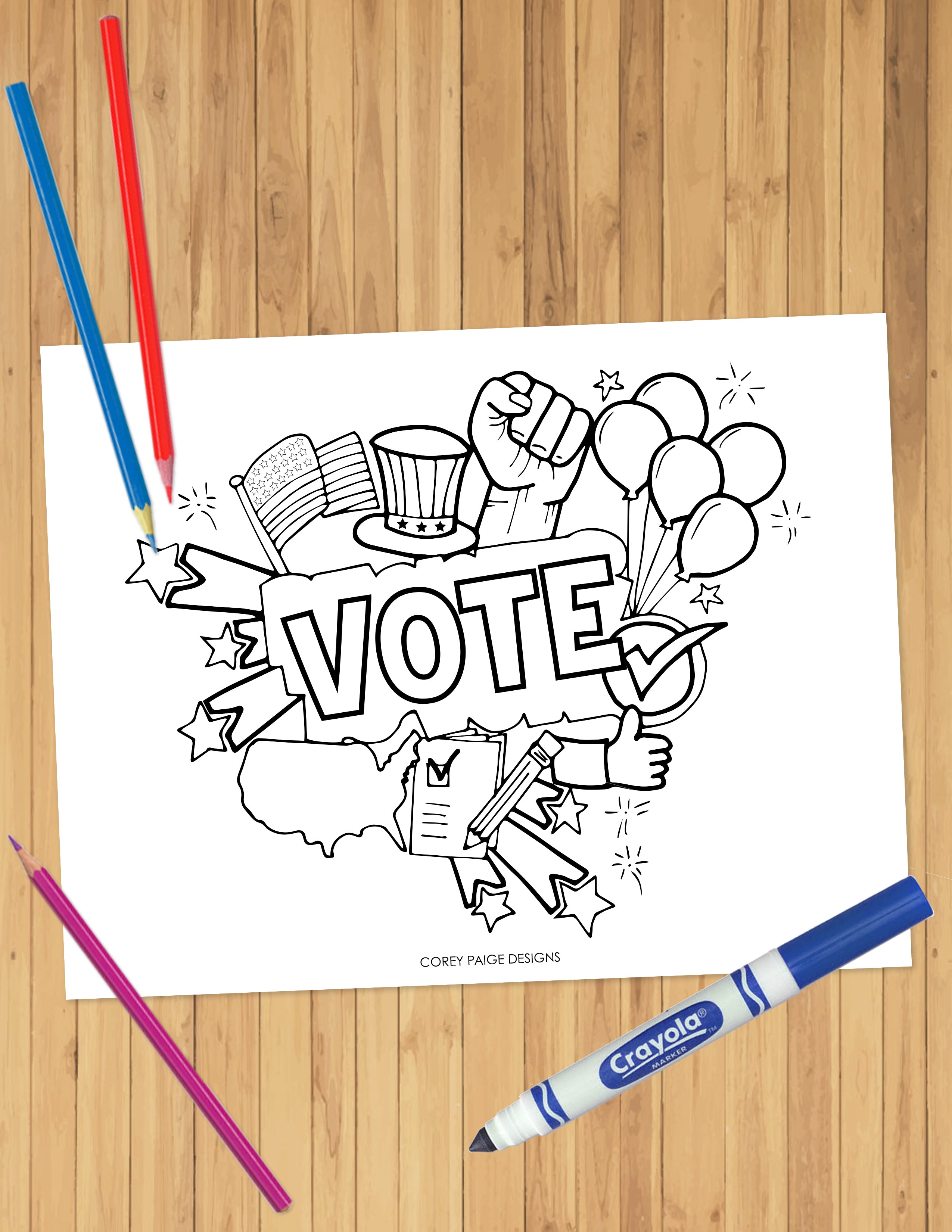 Election Printable Coloring Pages 2025 election-printable-coloring-pages-2025