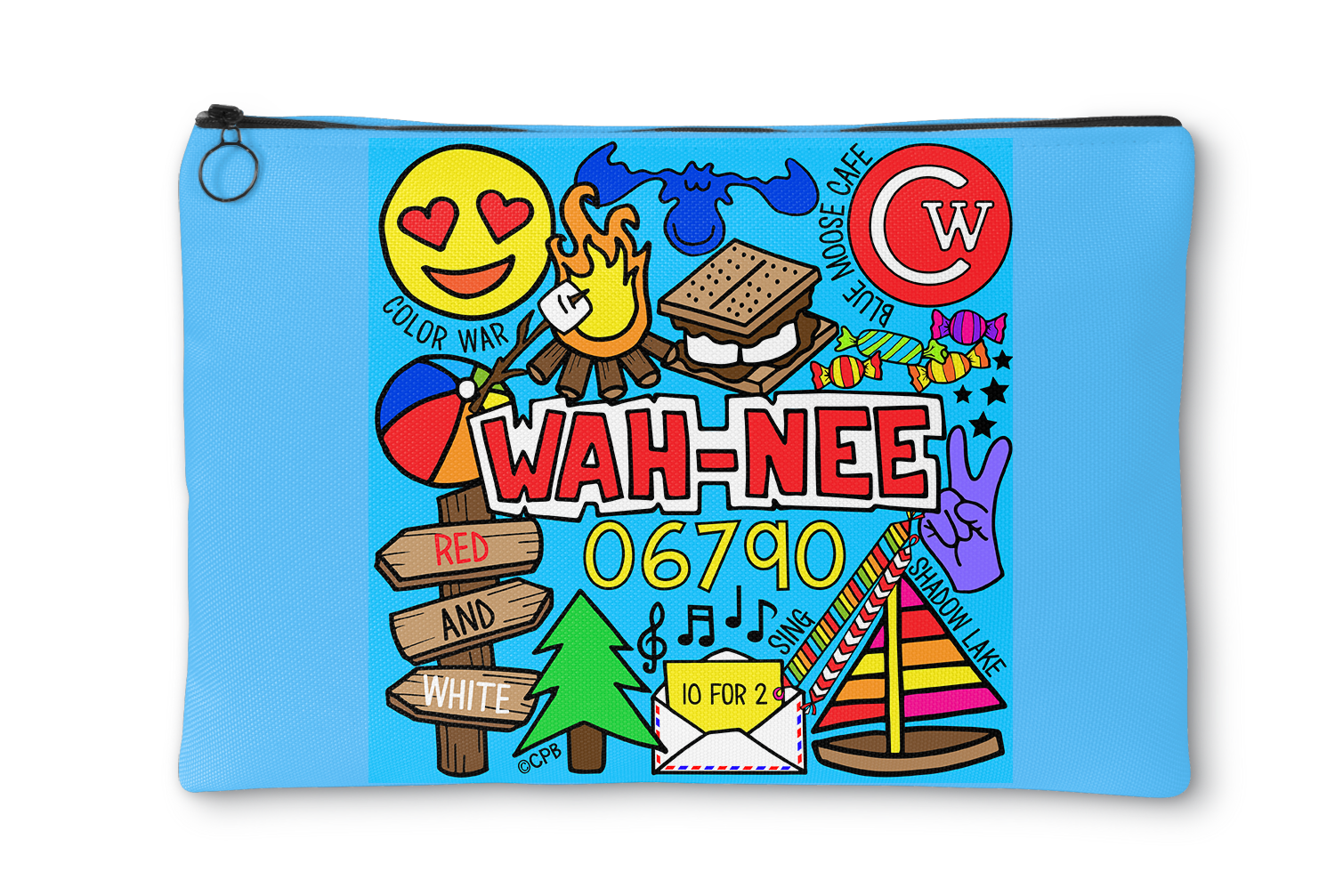 Camp Collages Accessory Pouch