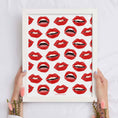 Load image into Gallery viewer, Painted Lips Framed Print