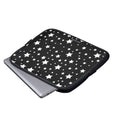 Load image into Gallery viewer, White Stars Black Laptop Sleeve