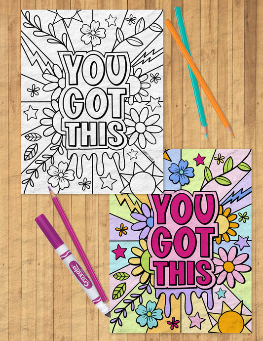 CPD Motivation Coloring Sheet Pack