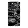 Load image into Gallery viewer, Gray Camouflage iPhone Case