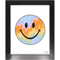Load image into Gallery viewer, Pastel Drippys Happy Face Framed Print
