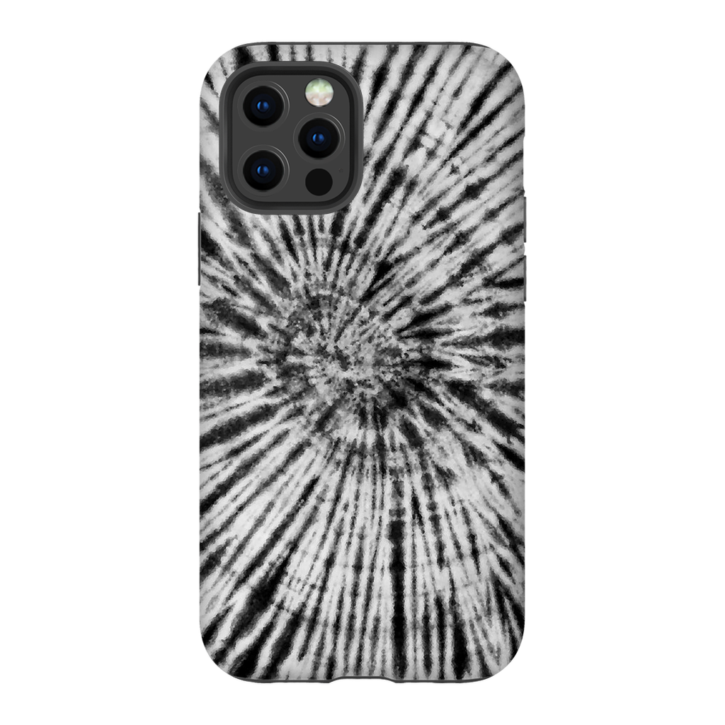 Black & White Tie Dye Phone Case