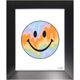 Load image into Gallery viewer, Pastel Drippys Happy Face Framed Print