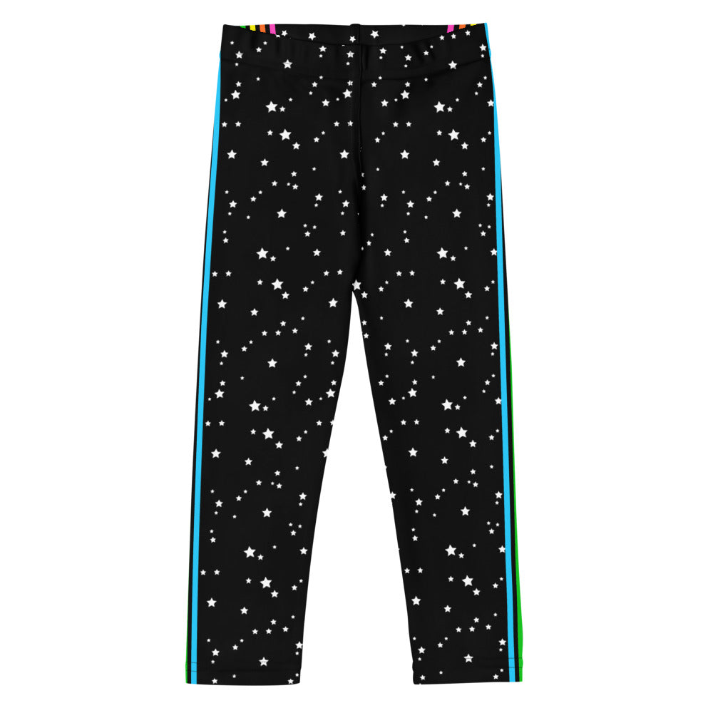 Rainbow Side Stripe Mini Stars Kid's Leggings