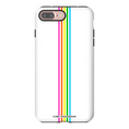 Load image into Gallery viewer, Rainbow Stripe White iPhone Case